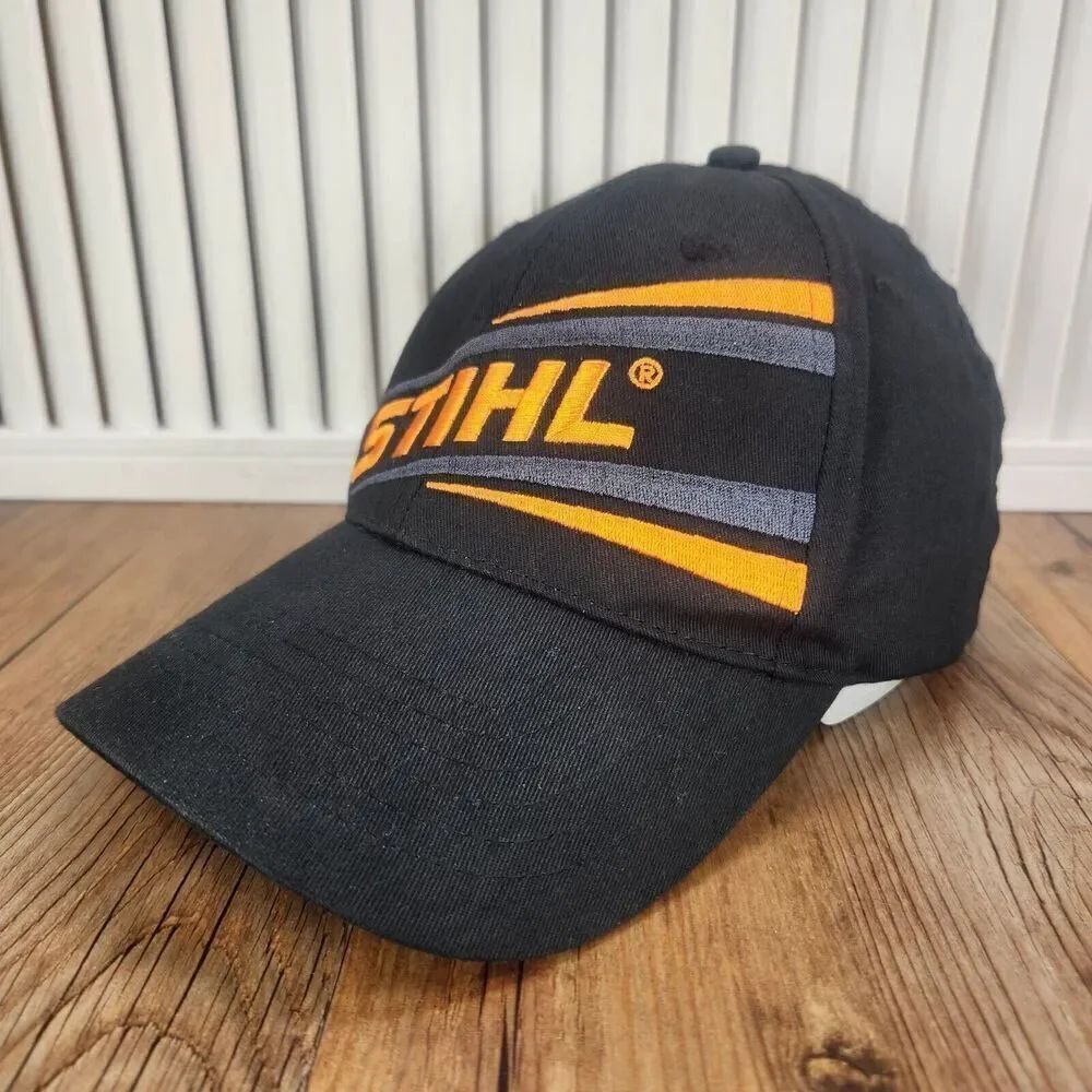Stihl Outfitters Strapback Hat Cap Black Canvas Officially Licensed Merch Promo